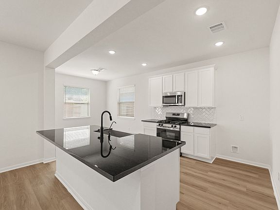 Kitchen with spacious central island