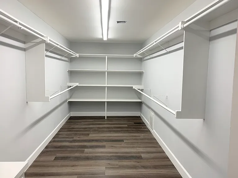 Huge double sided walk-in closet