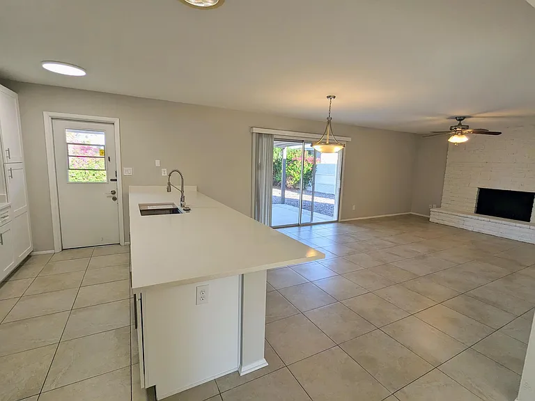 Kitchen and Living Area