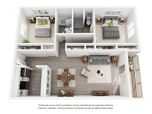 Floor plan 2 Bedroom