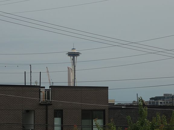 View of Space Needle from living areas