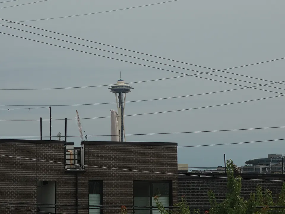 View of Space Needle from living areas