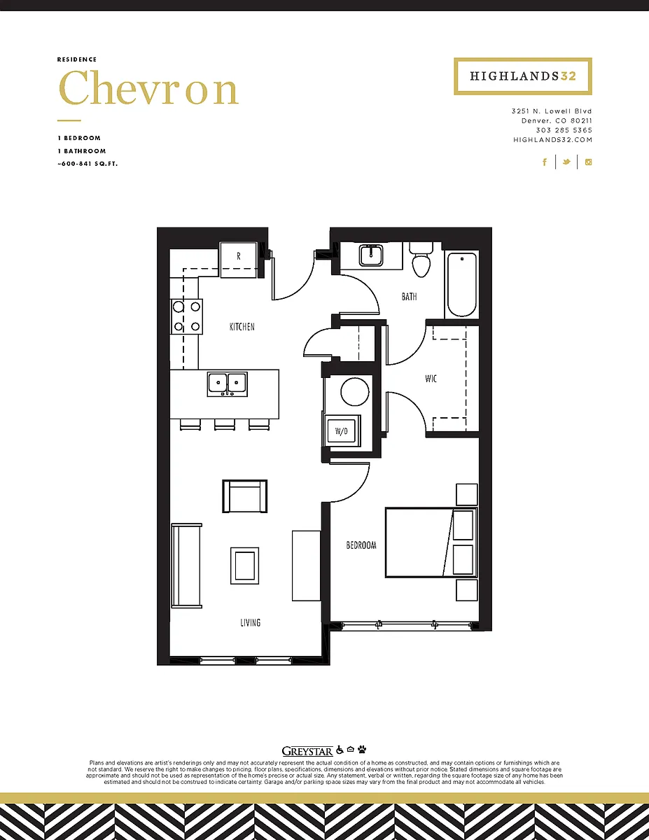 Floor plan Chevron