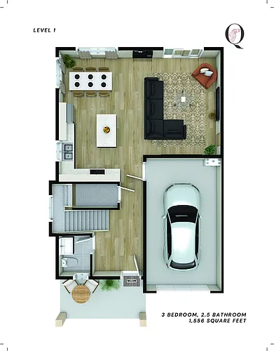 Floor plan 3 Bedroom