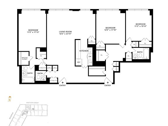 2nd image of 20 W 64th St #21LM