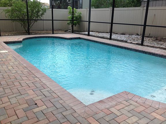 Screened pool for relaxing and entertaining