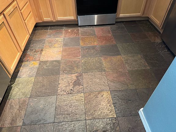 Slate floor