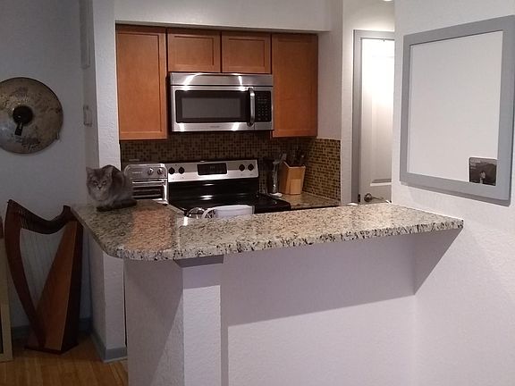 Updated kitchen with breakfast bar