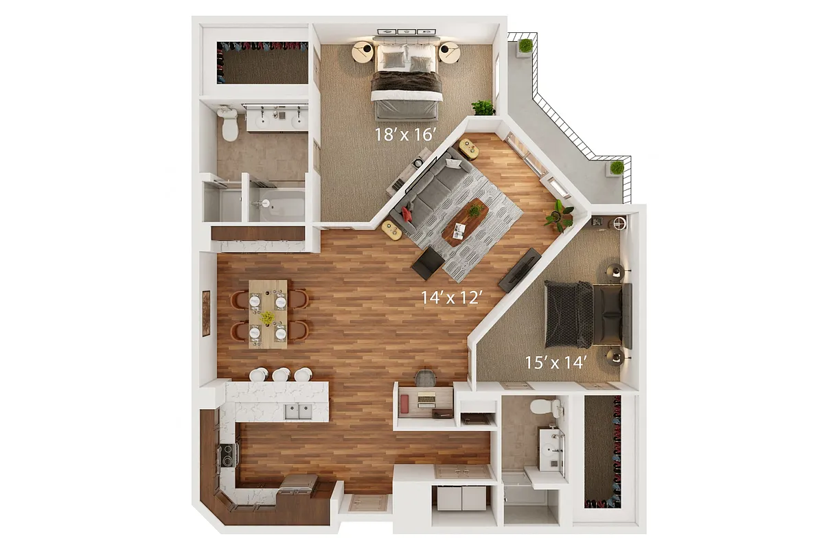 Floor plan Q