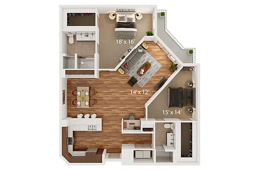 Floor plan Q