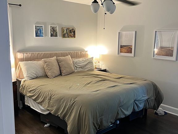 Bedroom with bathroom attached (not pictured)