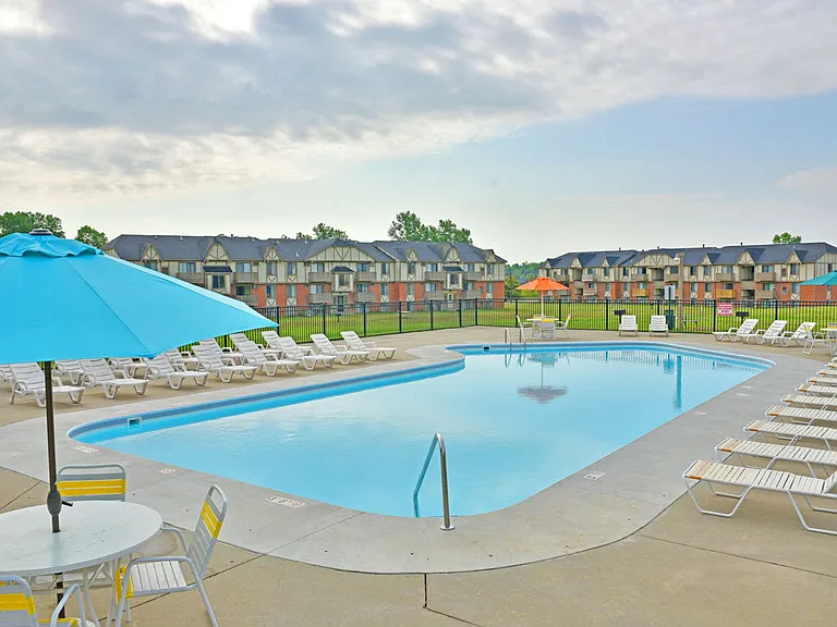 The pool at Grand Bend Club Apartments