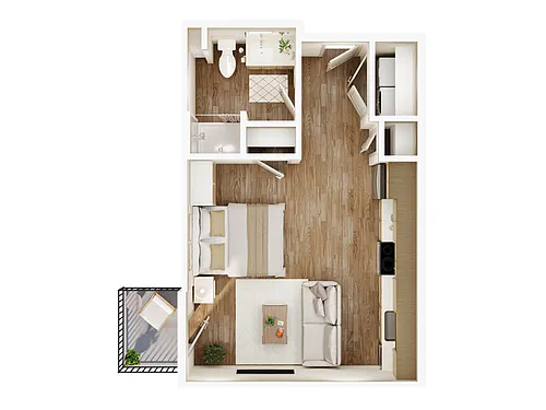 Floor plan Studio