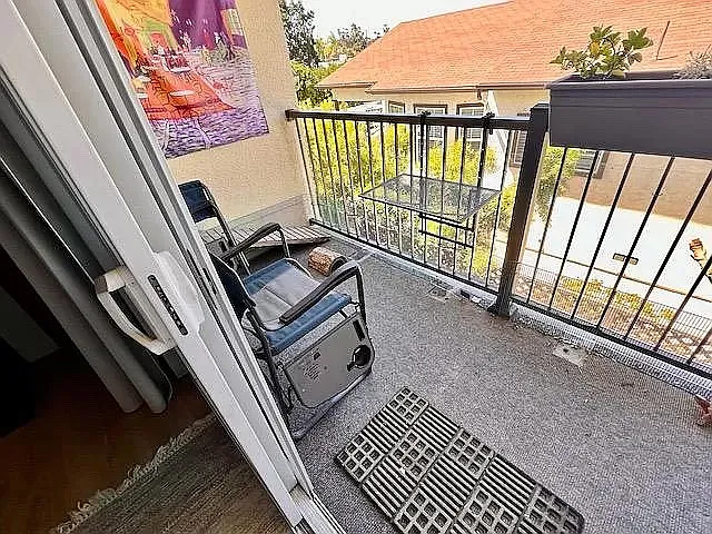 west facing balcony
