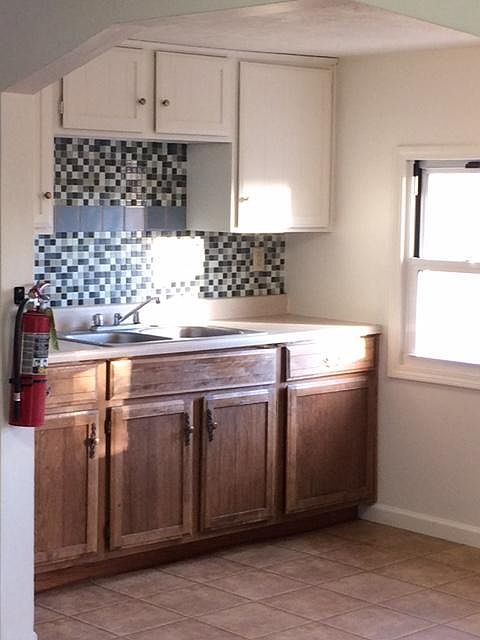 Kitchen with lots of natural light.