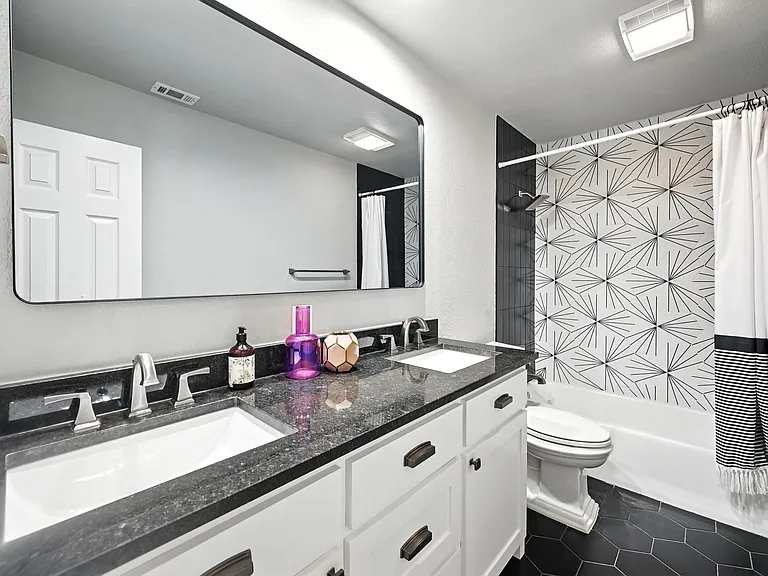 Second Full Bath with Tub & Double Sink