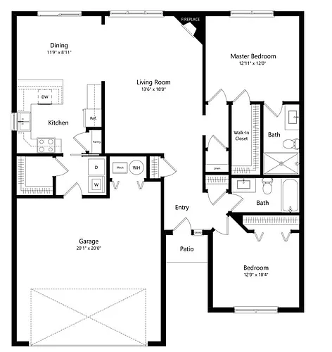 Floor plan 2 Bedroom