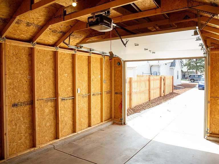 Inside of garage.