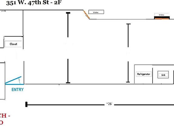 2nd image of 351 W 47th St #B1