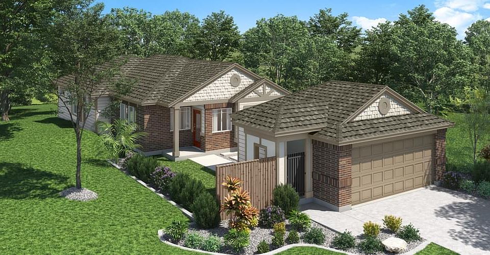Elevation A with Garage C
