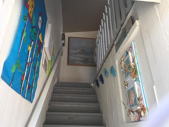 Stairs leading to the unit