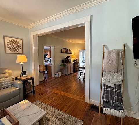 Living room going into dining room.