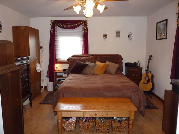 master bedroom with walk in closet