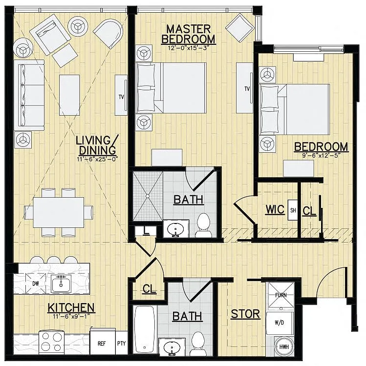 Floor plan C1c