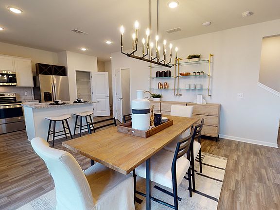 The Cafe area connects seamlessly to the Kitchen and Gathering Room