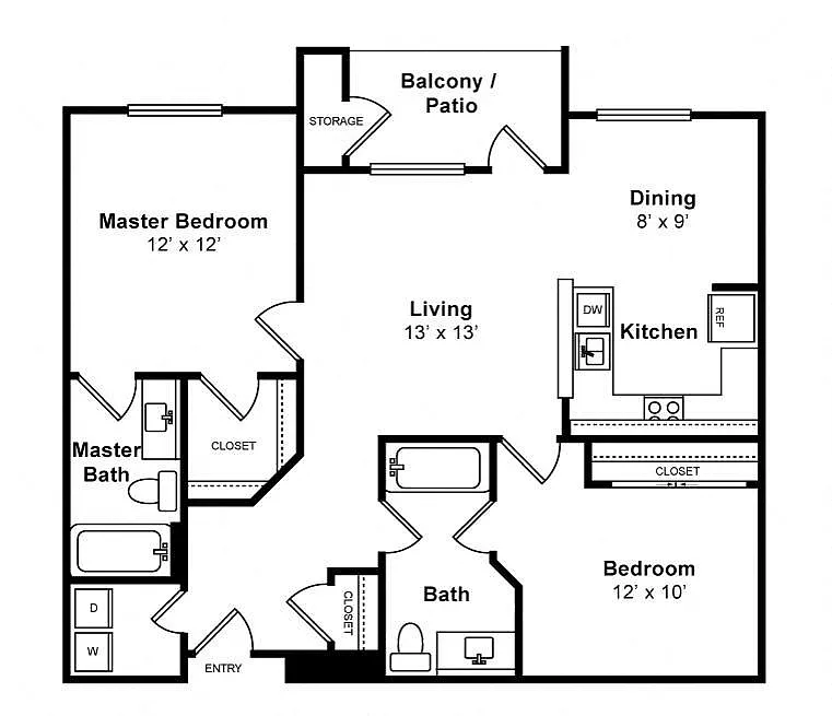 Floor plan Dumbarton