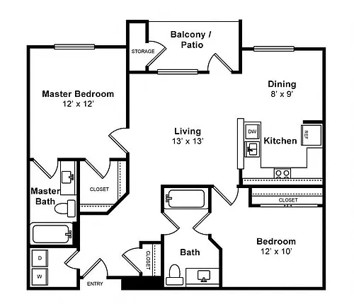 Floor plan Dumbarton