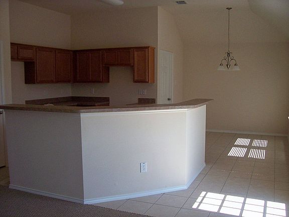 Snack bar overlooking living area