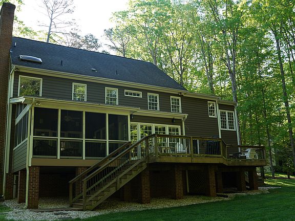 Backyard screen porch.