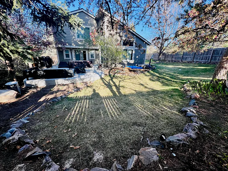 View of the back yard facing the home!