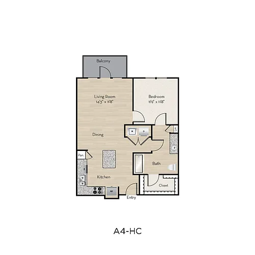 Floor plan A4-HC