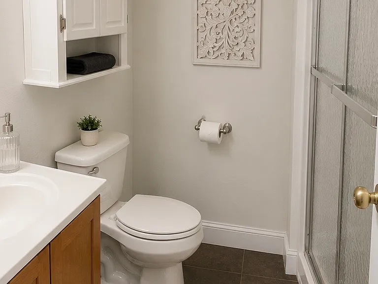 Master bathroom.