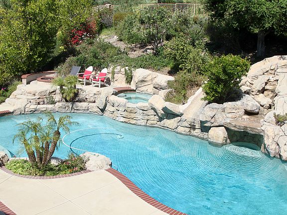 Waterfall & water slide