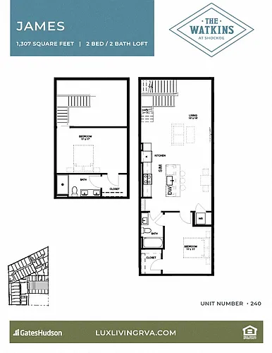 Floor plan James Lofts