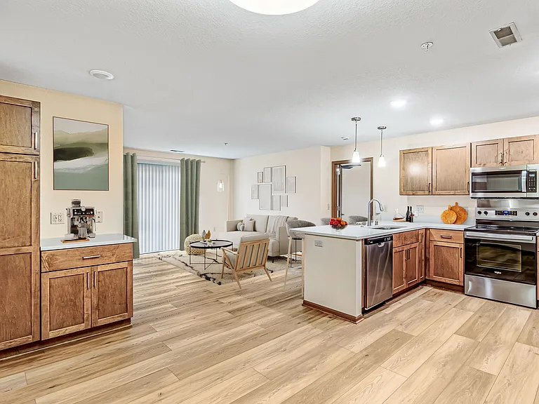Two bedroom, two bath open concept