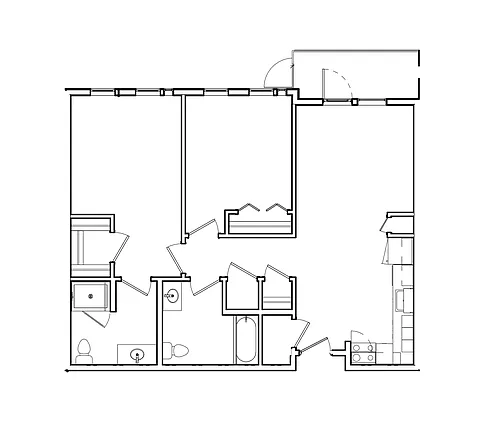 Floor plan 2 Bedroom