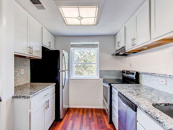 Remodeled kitchen with granite countertops
