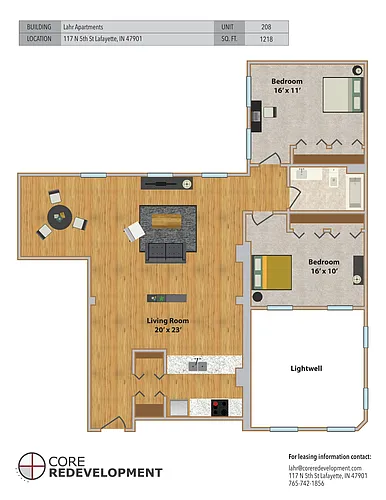 Floor plan 208