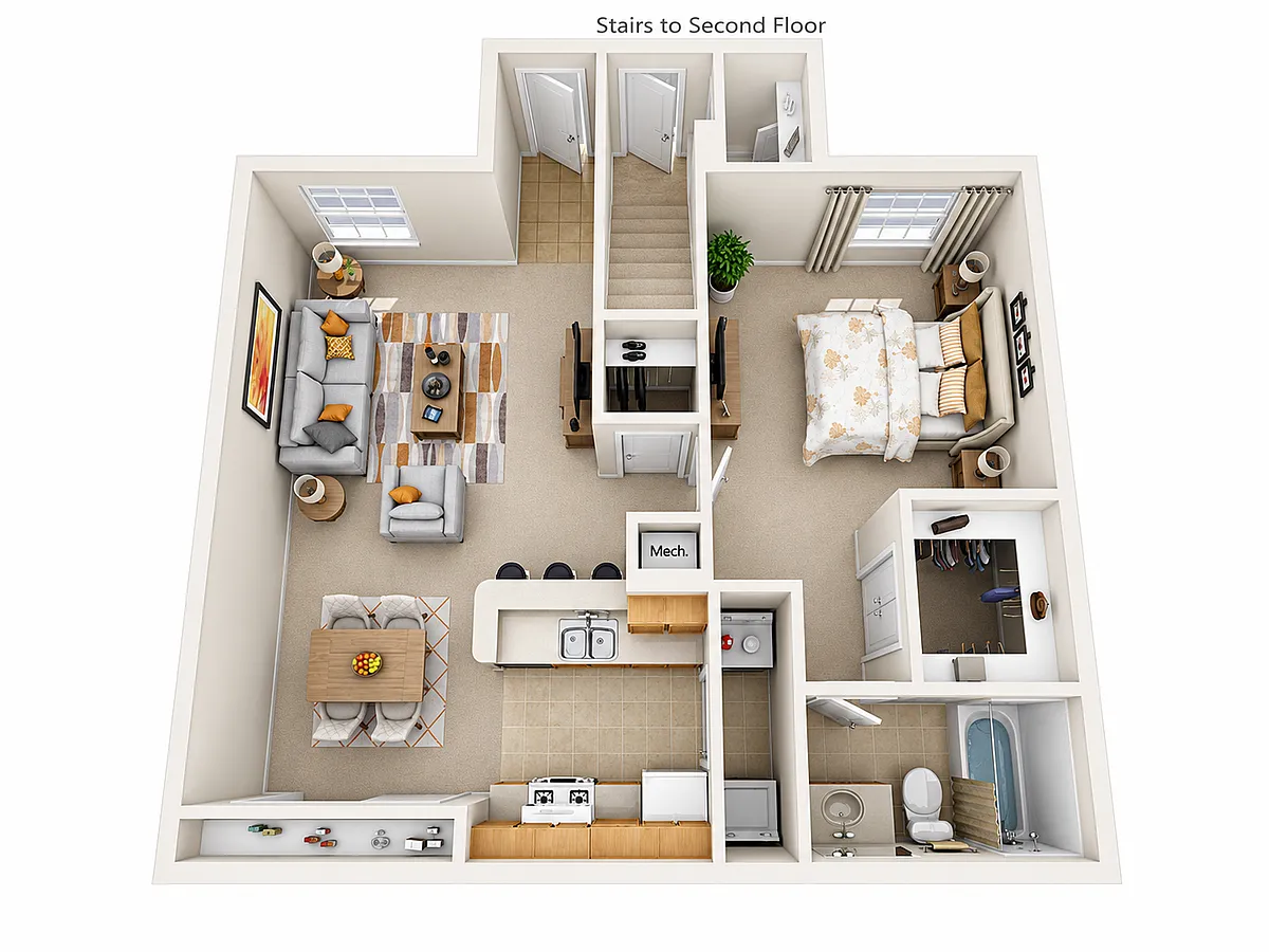 Floor plan 1 Bedroom