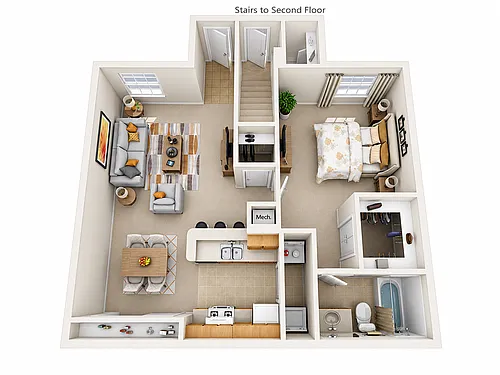 Floor plan 1 Bedroom