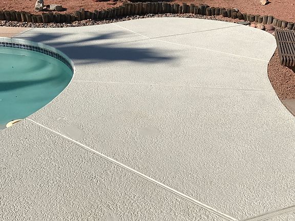 Fresh stain on cool deck!