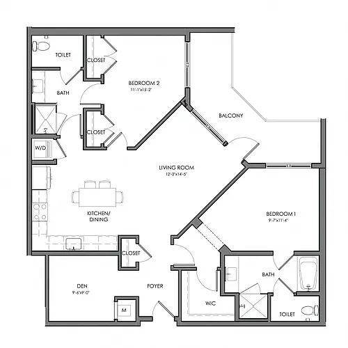Floor plan Aspen BD5-Bb
