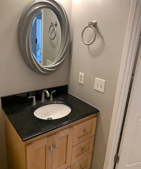 Half bathroom downstairs