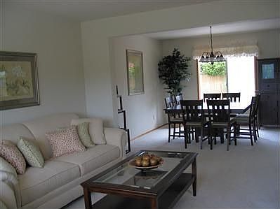 Formal living and dining room. 