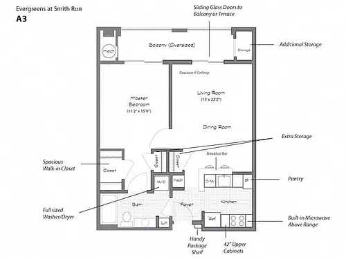 Floor plan Model A3