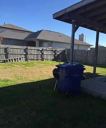 View of back yard.